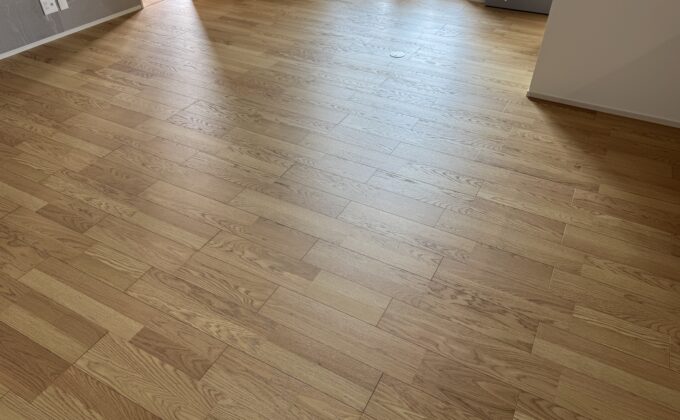 【施工前】大阪府大阪市 ご入居中戸建て Ｓ様邸 ワンニャンすべらんフロアコーティング施工事例 施工前の状態