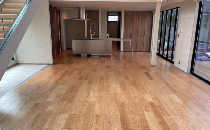 【施工後】神奈川県逗子市 ご新築戸建て Ｍ様邸 ワンニャンすべらんフロアコーティング施工済み