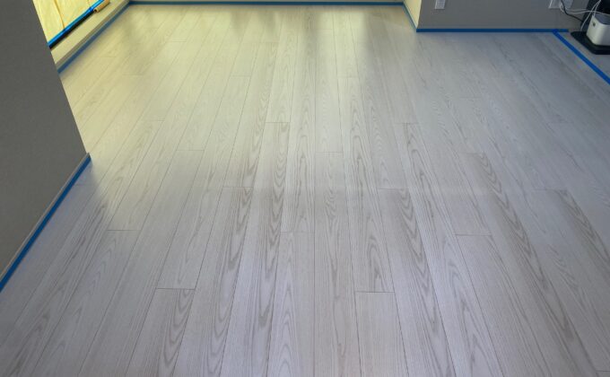 【施工後】東京都中央区 ご入居中マンション Ｎ様邸 ワンニャンすべらんフロアコーティング施工事例 ワンニャンすべらんフロアコーティング施工済み