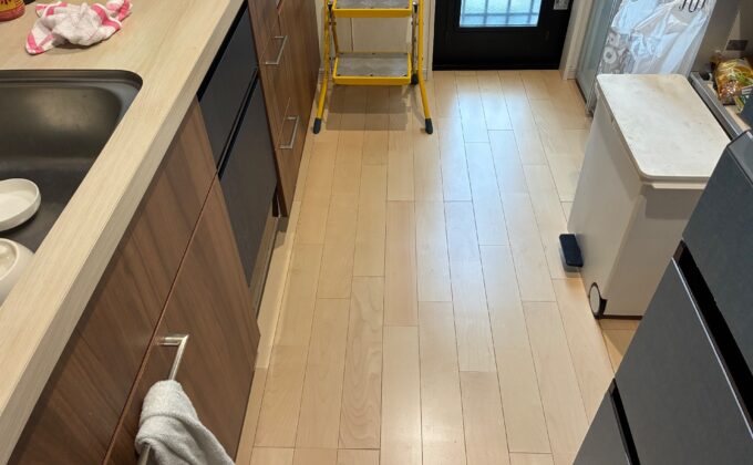 【施工後】埼玉県越谷市 ご入居中戸建て Ｓ様邸 ワンニャンすべらんフロアコーティング施工事例 ワンニャンすべらんフロアコーティング施工済み