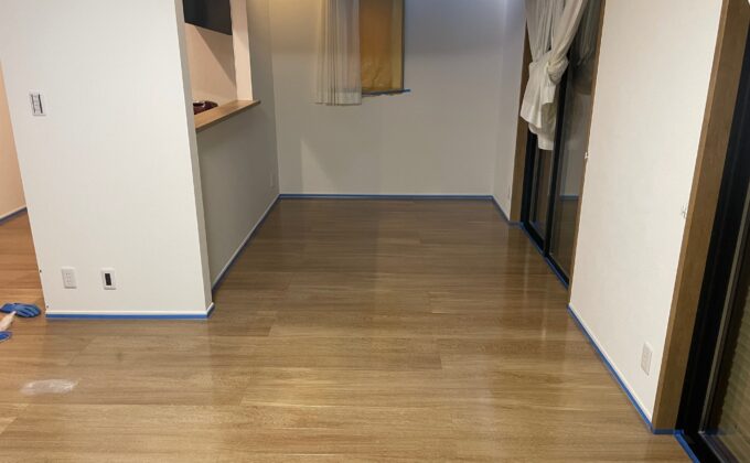 【施工後】東京都北区 ご新築戸建て Ｉ様邸 ワンニャンすべらんフロアコーティング施工事例 ワンニャンすべらんフロアコーティング施工済み