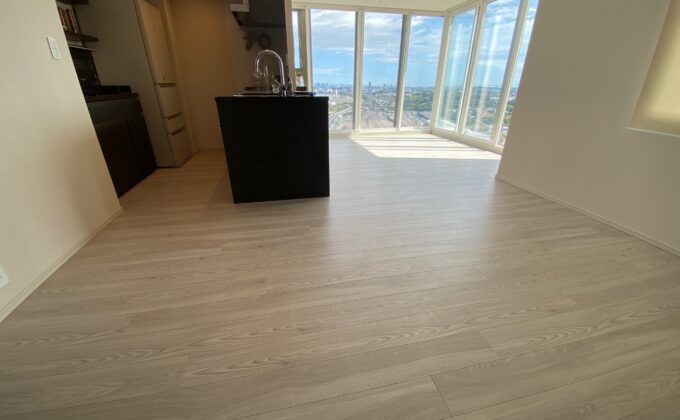 【施工後】埼玉県上尾市 ご新築マンション S様邸 ワンニャンすべらんフロアコーティング施工事例 ワンニャンすべらんフロアコーティング施工済み