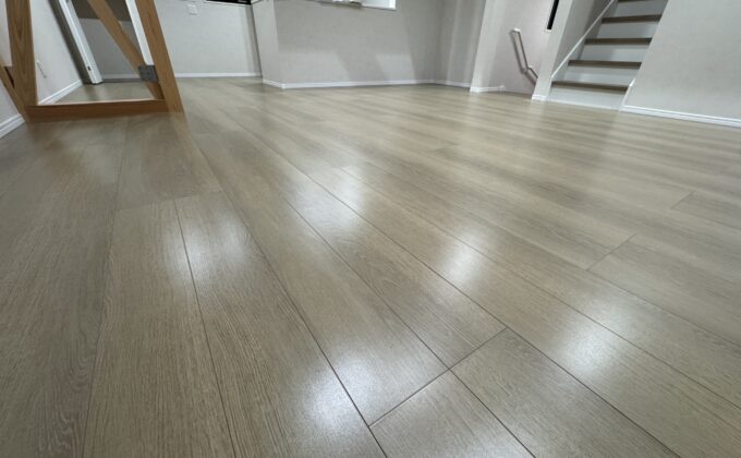 【施工後】埼玉県上尾市 ご新築戸建て Ｋ様邸 ワンニャンすべらんフロアコーティング施工事例 ワンニャンすべらんフロアコーティング施工済み