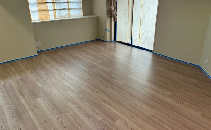 【施工後】神奈川県横浜市 ご新築マンション Ｋ様邸 ワンニャンすべらんフロアコーティング施工事例 ワンニャンすべらんフロアコーティング施工済み