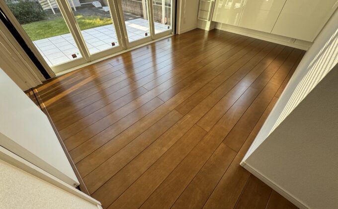 【施工後】東京都足立区 ご新築戸建て Ｈ様邸 ワンニャンすべらんフロアコーティング施工事例 ワンニャンすべらんフロアコーティング施工済み