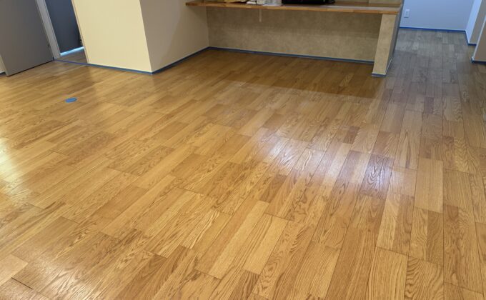 【施工後】大阪府大阪市 ご入居中戸建て Ｓ様邸 ワンニャンすべらんフロアコーティング施工事例 ワンニャンすべらんフロアコーティング施工済み