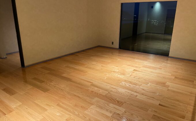 【施工後】神奈川県逗子市 ご新築戸建て Ｍ様邸 ワンニャンすべらんフロアコーティング施工事例 ワンニャンすべらんフロアコーティング施工済み