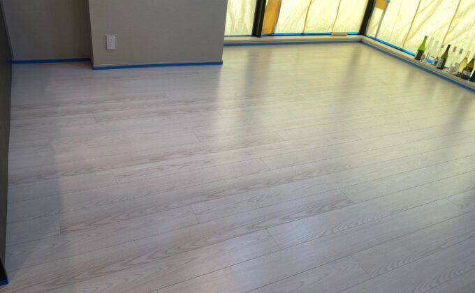 【施工後】東京都中央区 ご入居中マンション Ｎ様邸 ワンニャンすべらんフロアコーティング施工事例 ワンニャンすべらんフロアコーティング施工済み