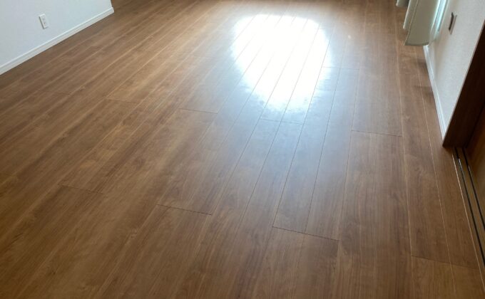 【施工前】大阪府大阪市 ご新築戸建て Ｓ様邸 ワンニャンすべらんフロアコーティング施工事例 施工前の状態