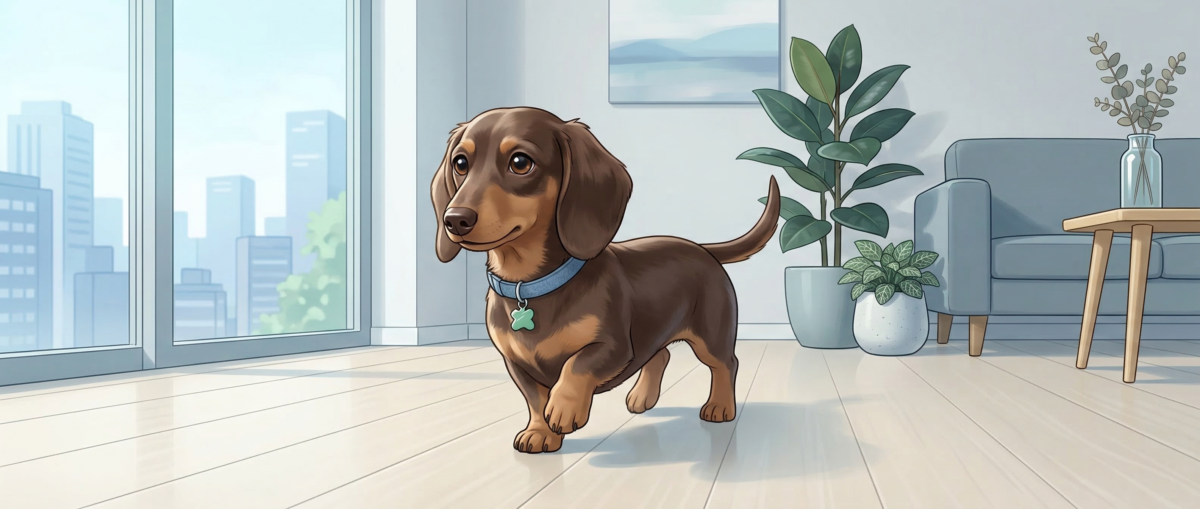 東京の自宅フローリングで安心して歩くペットとワンニャンすべらんコーティング