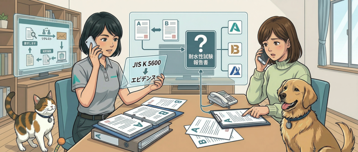 ワンニャンすべらんコーティングの複数JIS試験エビデンス一覧