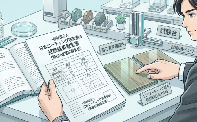 フロアコーティング耐傷性評価試験JIS規格解説のイメージ