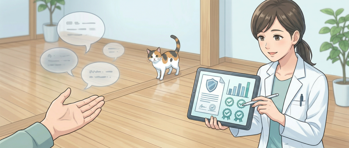 フロアコーティング安全性根拠確認と第三者試験報告書のイメージ