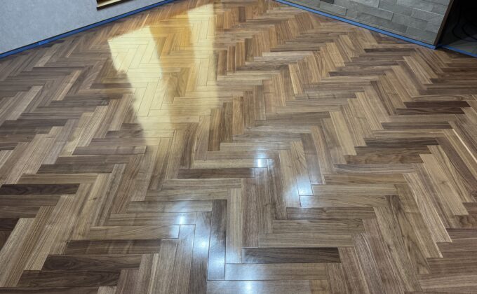 【施工後】東京都府中市 ご新築戸建て Ｔ様邸 ワンニャンすべらんフロアコーティング施工事例 ワンニャンすべらんフロアコーティング施工済み