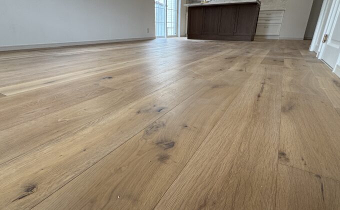 【施工前】福岡県福岡市 ご新築戸建て Ｈ様邸 ワンニャンすべらんフロアコーティング施工事例 施工前の状態