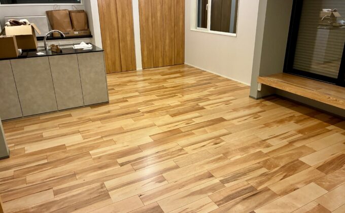 【施工後】神奈川県横浜市 ご新築戸建て Ｏ様邸 ワンニャンすべらんフロアコーティング施工事例 ワンニャンすべらんフロアコーティング施工済み