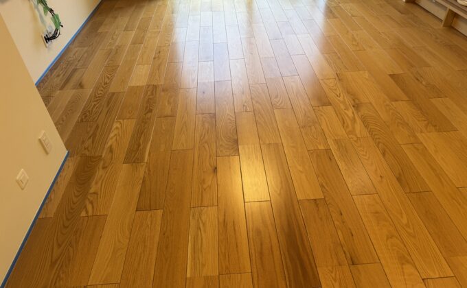 【施工前】神奈川県横浜市 ご入居中戸建て Ｙ様邸 ワンニャンすべらんフロアコーティング施工事例 施工前の状態