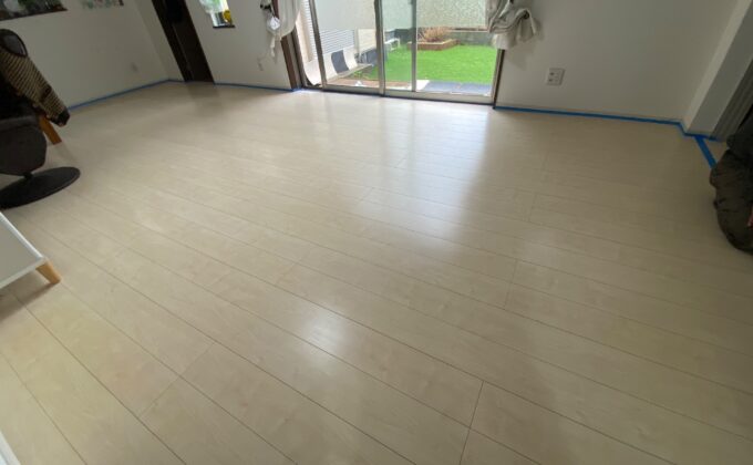 【施工後】千葉県流山市 ご入居中戸建て Ｓ様邸 ワンニャンすべらんフロアコーティング施工事例 ワンニャンすべらんフロアコーティング施工済み