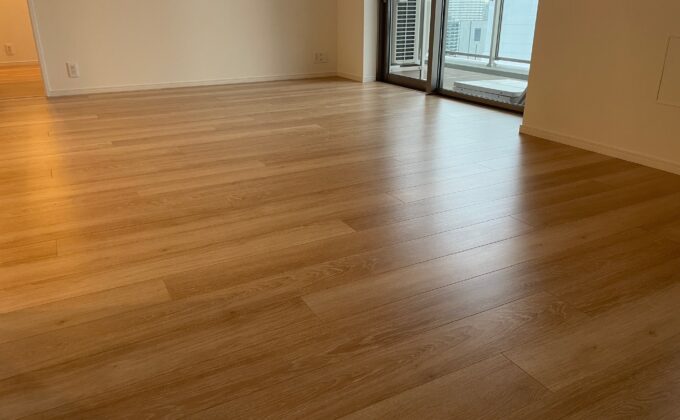 【施工後】神奈川県横浜市 ご新築マンション Ｋ様邸 ワンニャンすべらんフロアコーティング施工事例 ワンニャンすべらんフロアコーティング施工済み