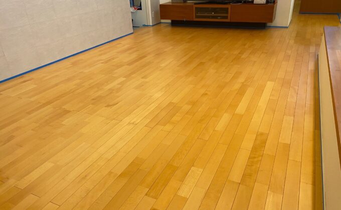 【施工後】東京都荒川区 ご入居中戸建て Ｏ様邸 ワンニャンすべらんフロアコーティング施工事例 ワンニャンすべらんフロアコーティング施工済み