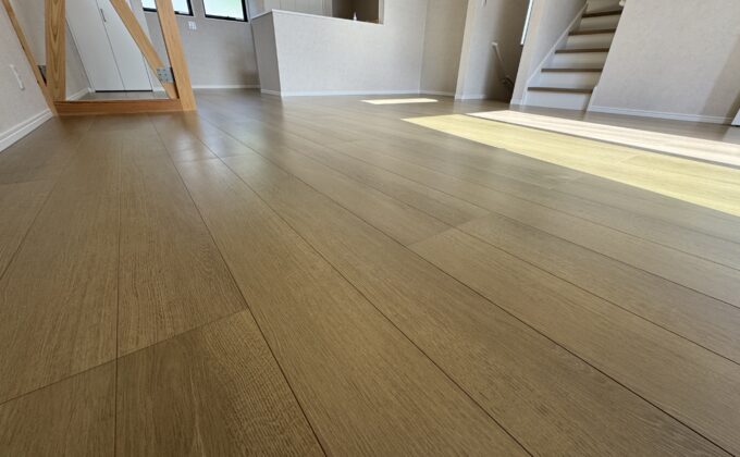 【施工前】埼玉県上尾市 ご新築戸建て Ｋ様邸 ワンニャンすべらんフロアコーティング施工事例 施工前の状態