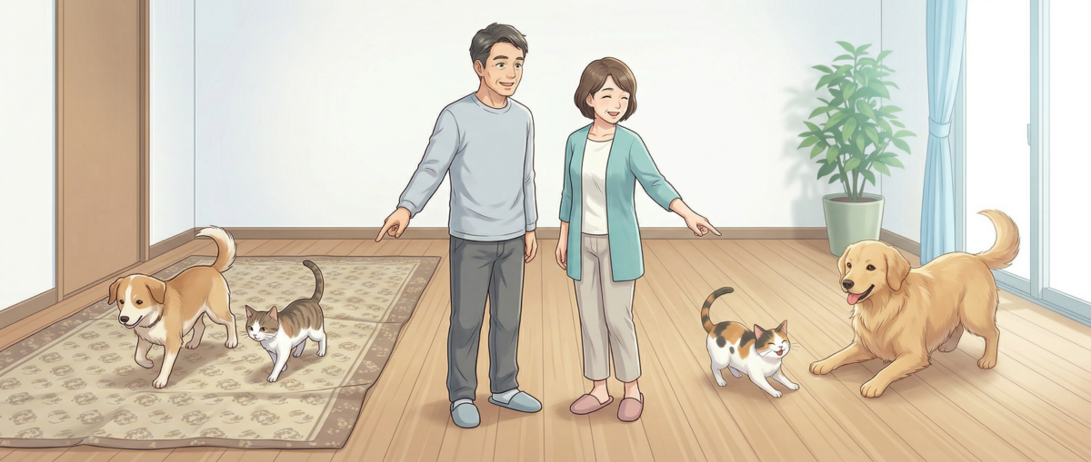 フロアコーティングと滑り止めマットの効果・持続性・メンテナンス比較