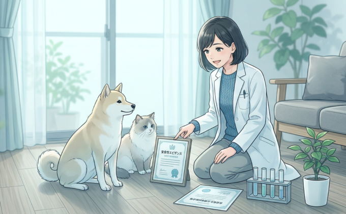 フロアコーティング食品衛生法規格試験の安全性エビデンス解説イメージ