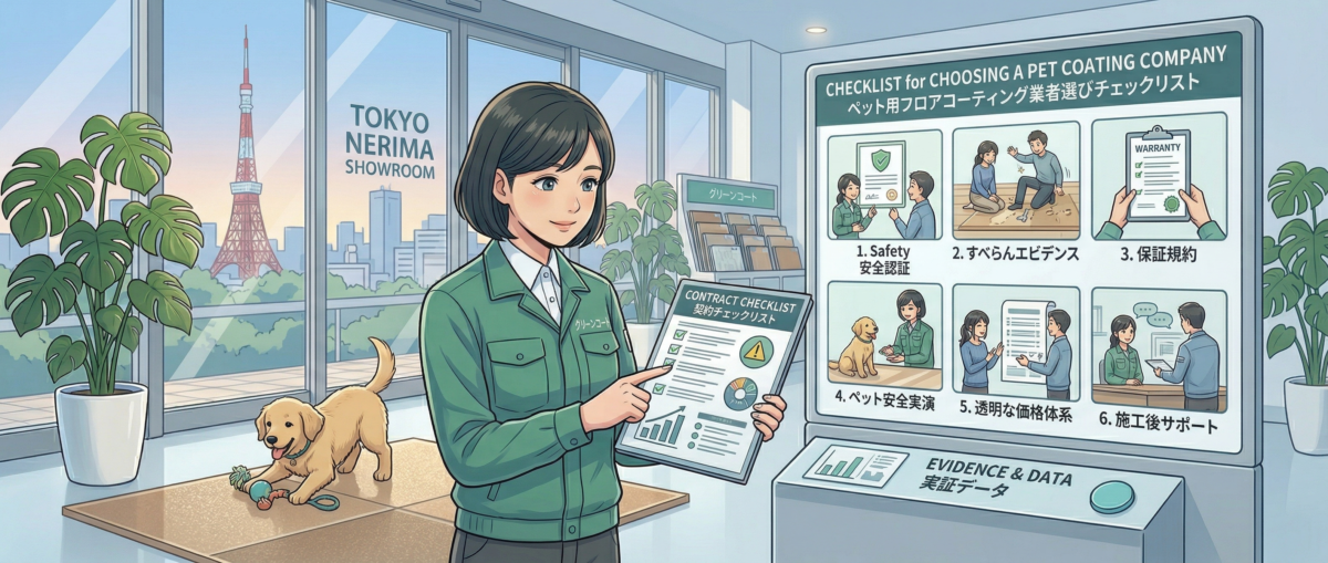 東京でペット用フロアコーティング業者を選ぶ際の確認ポイント