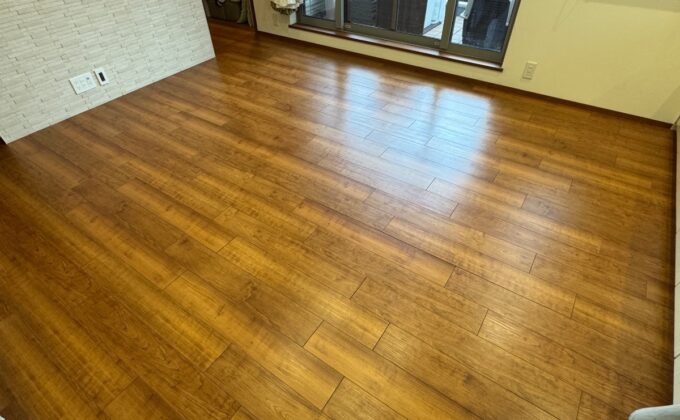 【施工後】千葉県市川市 ご入居中戸建て Ｋ様邸 ワンニャンすべらんフロアコーティング施工事例 ワンニャンすべらんフロアコーティング施工済み