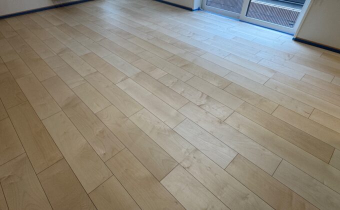 【施工前】東京都杉並区 ご新築戸建て Ｓ様邸 ワンニャンすべらんフロアコーティング施工事例 施工前の状態