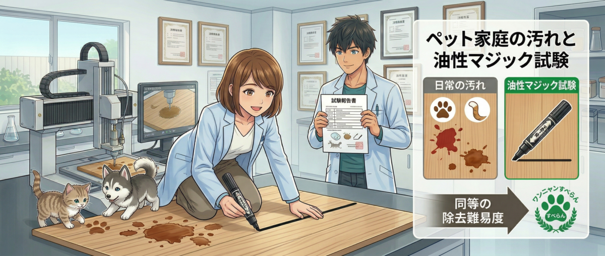 犬猫のいるペット家庭でフローリングに付着しやすい汚れの種類