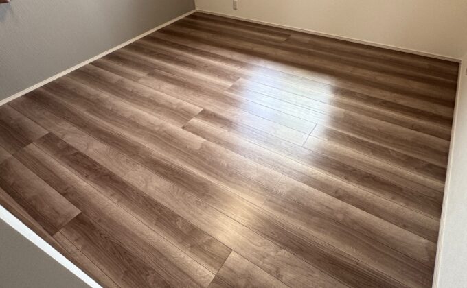 【施工後】茨城県那珂市 ご新築戸建て Ｈ様邸 ワンニャンすべらんフロアコーティング施工事例 ワンニャンすべらんフロアコーティング施工済み