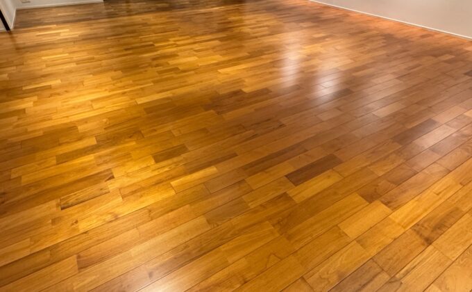 洋室の写真｜東京都港区の中古マンション、突板フローリングのマット仕上り｜ワンニャンすべらん港区フロアコーティング